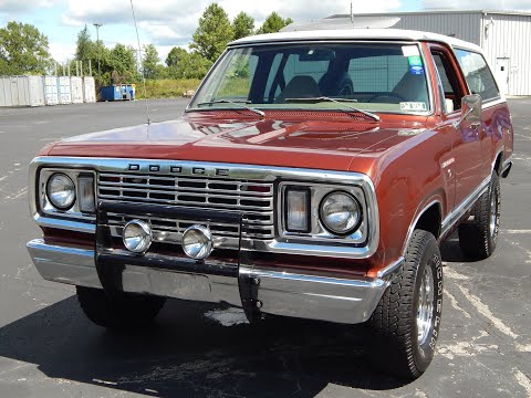 1977 Dodge Ramcharger SE 4WD AW100 440 RB Driving Tour and Description
