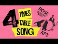4 Times Table Song (cover of APT be Rosé and Bruno Mars)
