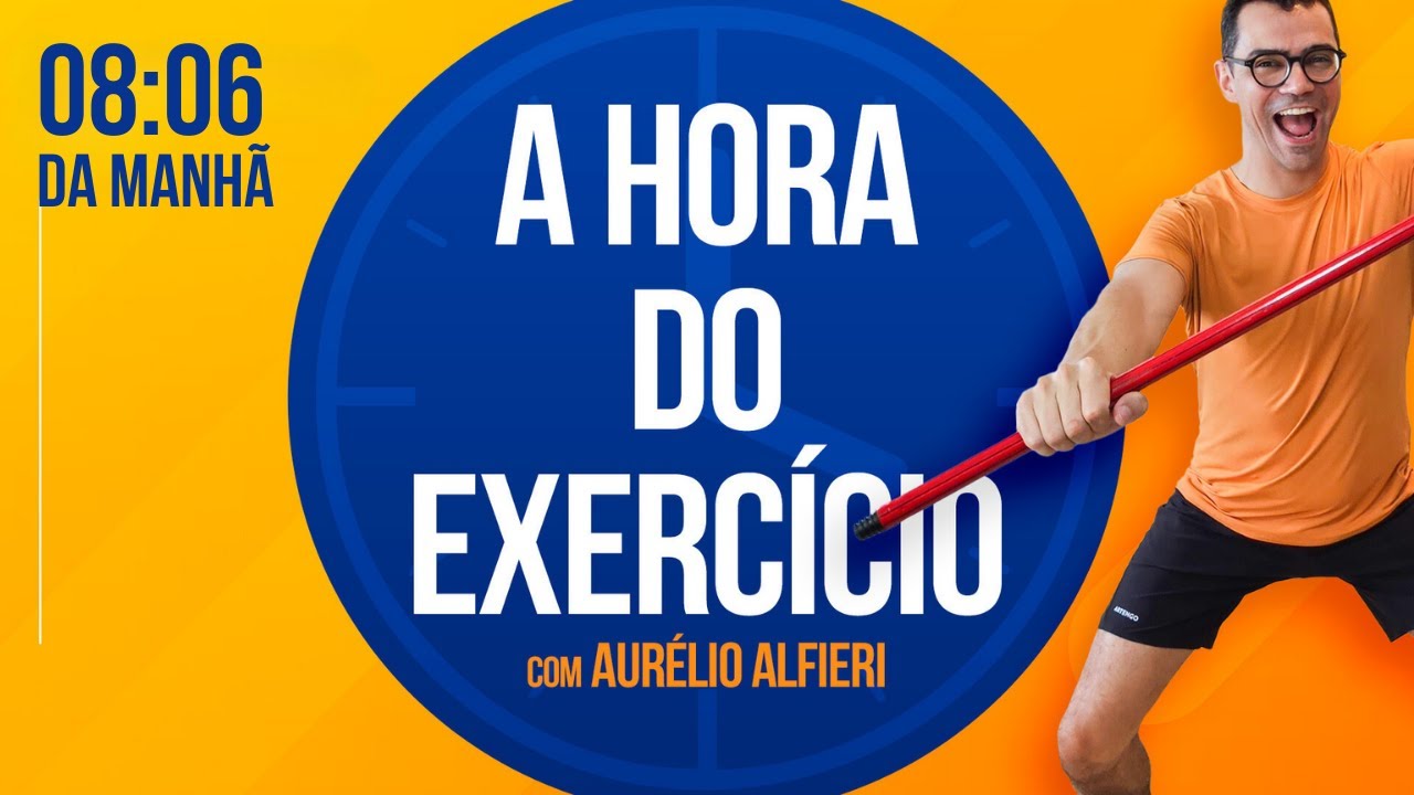 🔴 GINÁSTICA COM BASTÃO | A HORA do Exercício | Terça 26/11 às 08:06 | Aurélio Alfieri H046