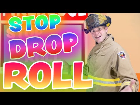 Stop Drop And Roll Fire Safety Video - Stop, Drop, Roll with Tommy Flames - Fire Safety For Kids