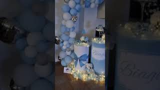 Eventi personalizzati, Allestimento confettata nascita personalizzata, palloncini, cilindri