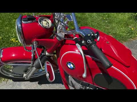 1969 BMW R60 US motorcycle, up close and personal, walk around and start up