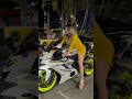 Sexy Girl Riding Sports Bike Shorts