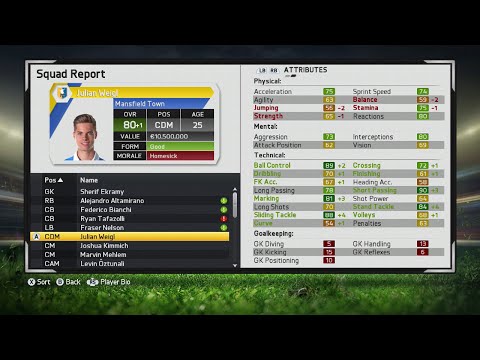 FIFA 15 Career Mode | Julian Weigl | Player Growth Test | RTG Career Mode Players