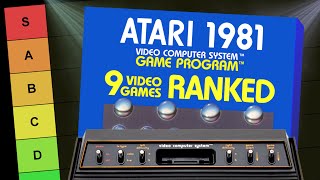 Atari 1981 ULTIMATE Atari 2600 Tier List - ALL '81 VCS GAMES RANKED