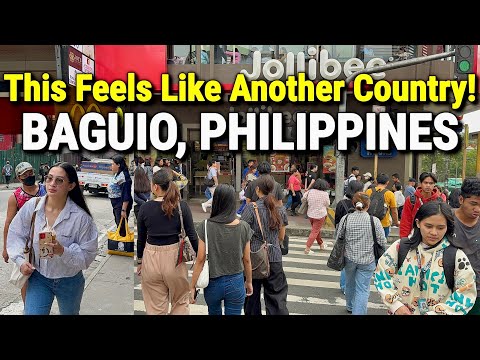 PHILIPPINES Walking Tour 2025 🇵🇭 This Most Famous Mountain City Feels Like Another Country – BAGUIO!