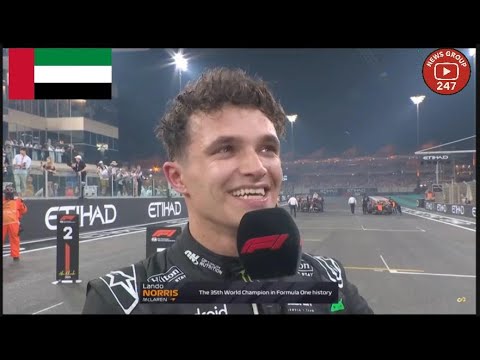 Lando Norris Final Post Race Interview - First F1 World Champion | F1 Interview - Abu Dhabi GP 2025