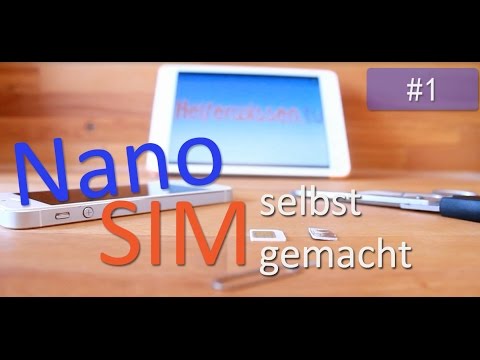helferwissen.tv - Nano Sim Karte leicht gemacht! selbst zuschneiden Sim Karte Micro zu Nano
