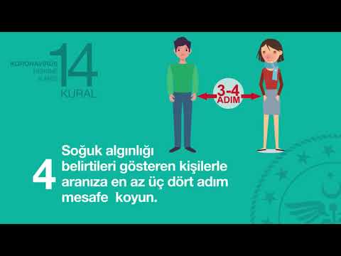 Koronavirüs korunmak için Sağlık Bakanlığını takip edelim.