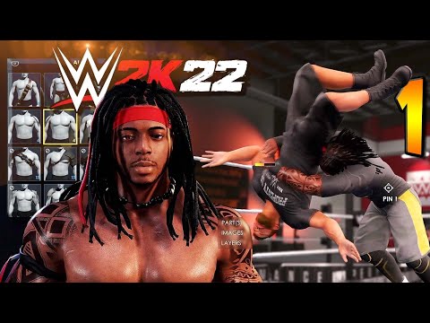 WWE 2K22 MyRISE #1 - NEW MODE, NEW Storyline / My Wrestler Creation & FIRST MATCH!
