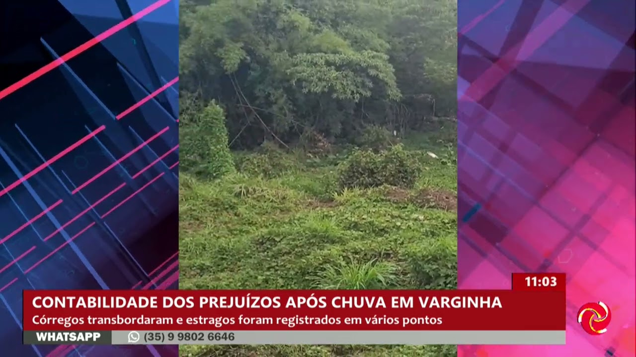 Contabilidade dos prejuízos após chuva em Varginha