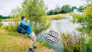 Bank Fishing A SECRET POND For GIANT Bass! ("200 Ponds" Ep. 49)