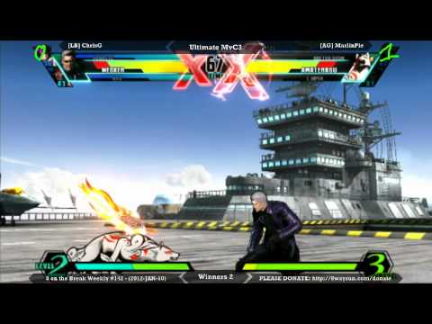 The Break #142 - uMvC3 W2 - [LB] ChrisG VS  [AG] MarlinPie