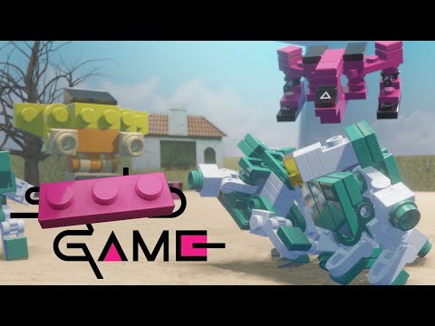 Squid Game parody 3D animation brick film - Brick Game