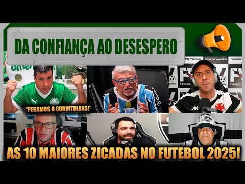 AS 10 MAIORES ZICADAS DE 2025 NO FUTEBOL - MELHORES REAÇÕES DO ANO