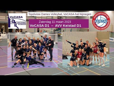 VoCASA D1 - AVV Keistad D1 (11 mrt 2023) Full Match, Topdivisie Dames Volleybal