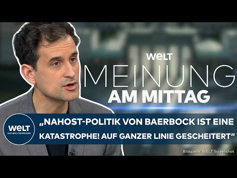 Video Thumbnail: GAZA-KRIEG: "Hier ist Klartext angesagt! Baerbocks Nahost-Politik ist eine Katastrophe" | MEINUNG