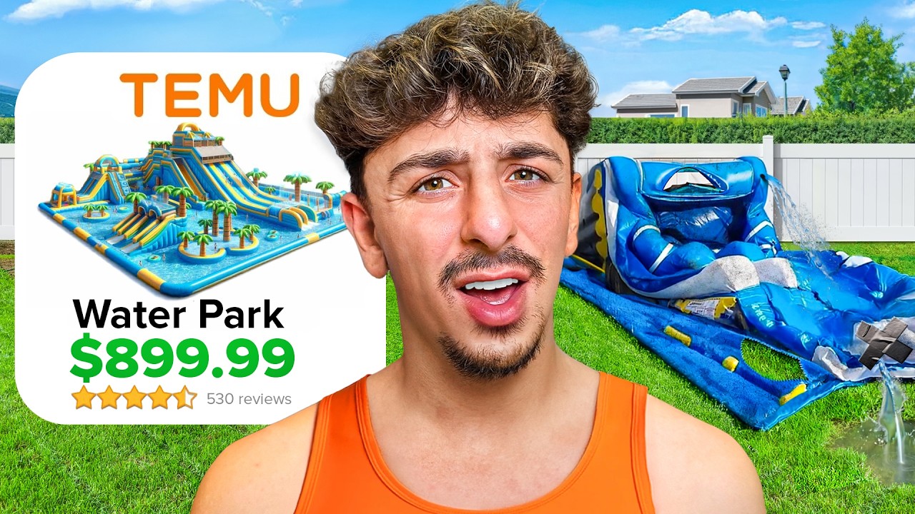 I Built a Backyard Waterpark Using ONLY Temu Items