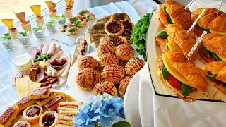 Party Appetizer Buffet Table - Finger Foods - Party Ideas - Easy Recipes - Galore Of Flavors