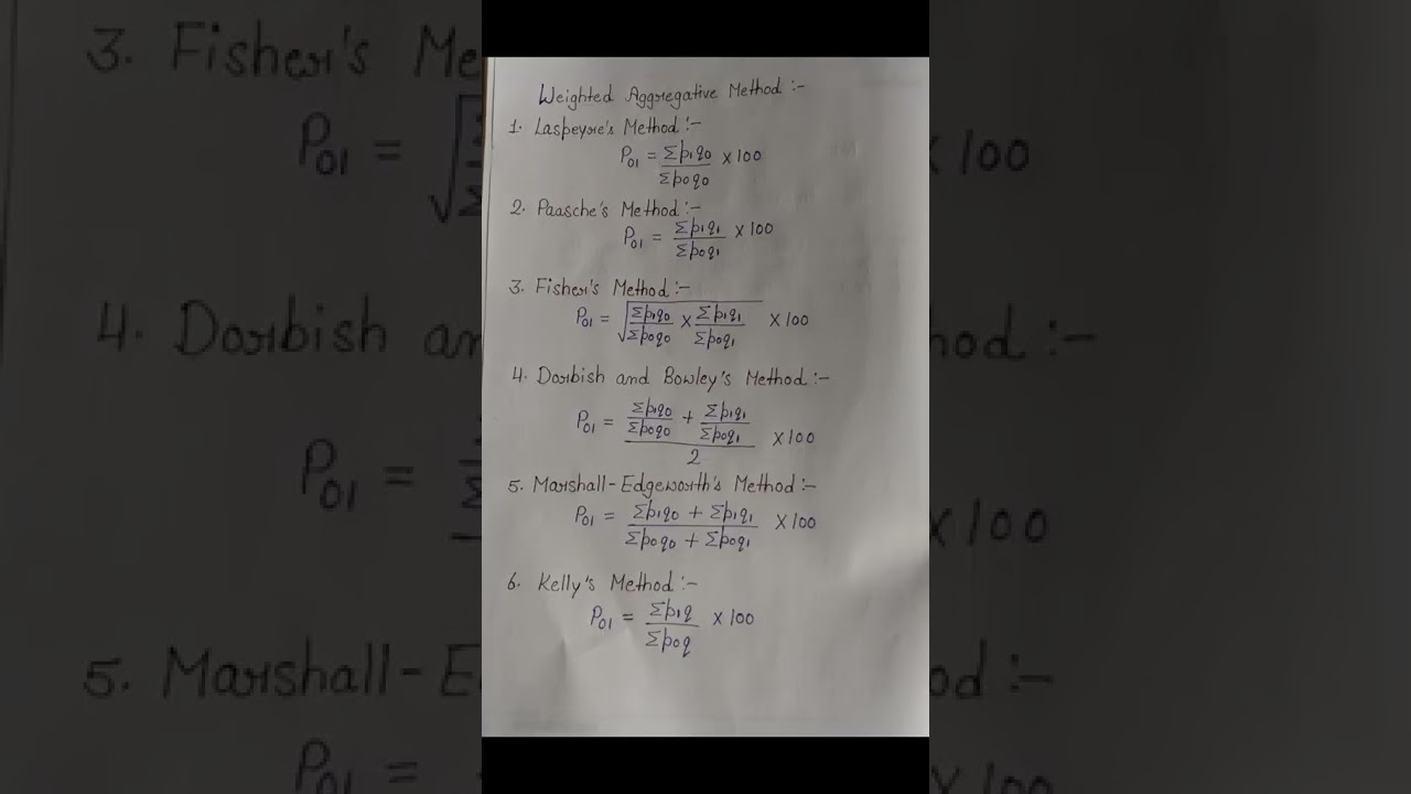Index Numbers-1 , method of constructing Index Number.