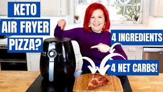 How to Make Keto Pizza Crust in the Air Fryer | The BEST Air Fryer Keto Pizza Recipe