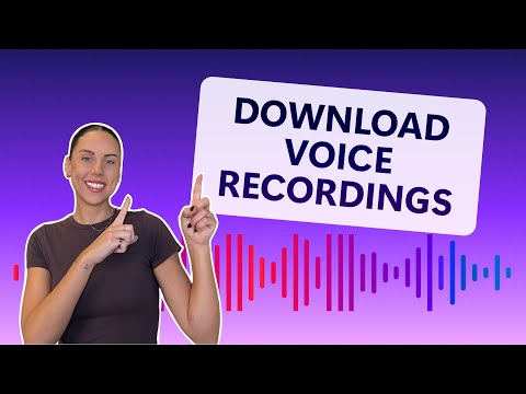 How to record and save voice recordings (HD audio exports)