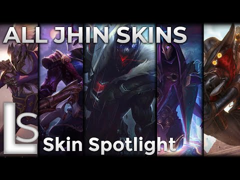ALL JHIN SKINS - Skin Spotlight - League of Legends - Patch 10.22.1