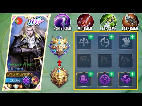 FINALLY!! ALUCARD JUNGLE BEST BUILD AND EMBLEM IS BACK! | ALUCARD BEST BUILD AND EMBLEM | (Must Try)