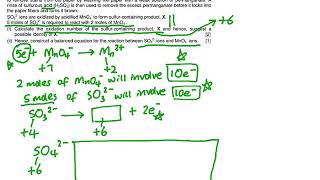 Redox Structured Question - A Levels Chemistry Practice Question