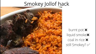 How to make Smokey jollof rice without burning your pot || Smokey jollof rice hack