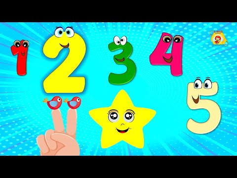 Ensinando os números e a contar de 1 ate 5 em português - para crianças 1 |NÚMEROS|
