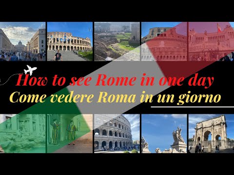 Como ver Roma Itália em um dia / Come vedere Roma Italia in un giorno 🇮🇹