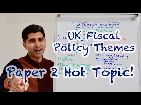 UK Fiscal Policy Themes - HOT TOPIC for Paper 2! Must Watch 🔥