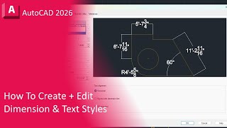 How To Make Text + Dimension Styles In AutoCAD