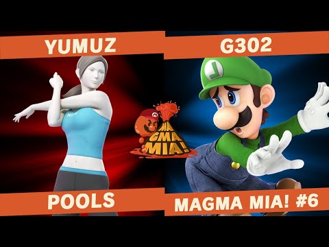 Yumuz(Wii fit Trainer) vs G302(Luigi) - POOLS - MAGMA MIA! #6