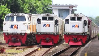 Download lagu RAMAINYA KERETA API DI STASIUN TERSIBUK PURWOKERTO : Kereta Argo, Java Priority, dan Lokomotif Bader mp3