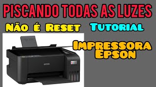 Como Atualizar Firmware da impressora Epson,  Todas luzes esta Piscando , impressora Epson