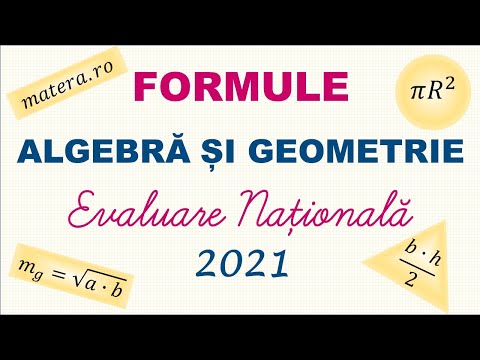 , title : 'EVALUARE NATIONALA | Formule Algebra si Geometrie Evaluare Nationala Matematica'
