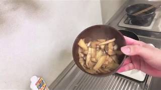 【料理】もやし炒めとエリンギ炒め