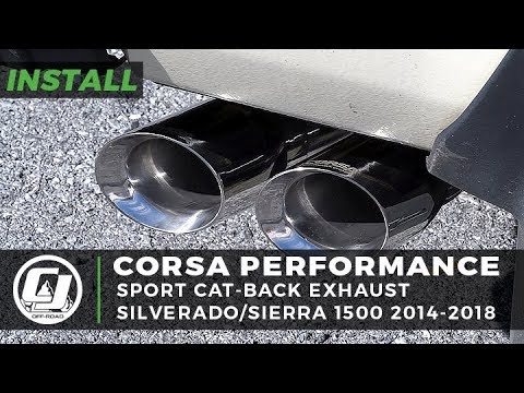 2014-2018 Silverado/Sierra Install | Corsa Single Side Dual Exit Sport Cat-Back Exhaust