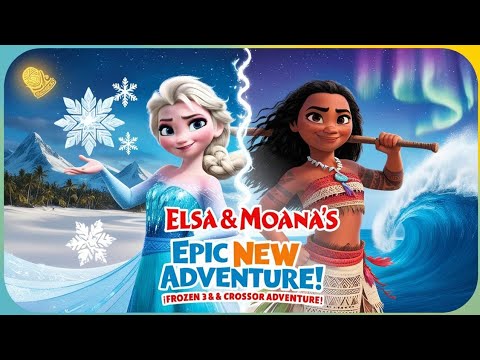 "Elsa & Moana’s New Adventure! 🌊❄️ | Frozen 3 & Moana 2 Magical Crossover"