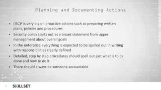 Information Security Policy (CISSP Free by Skillset.com)