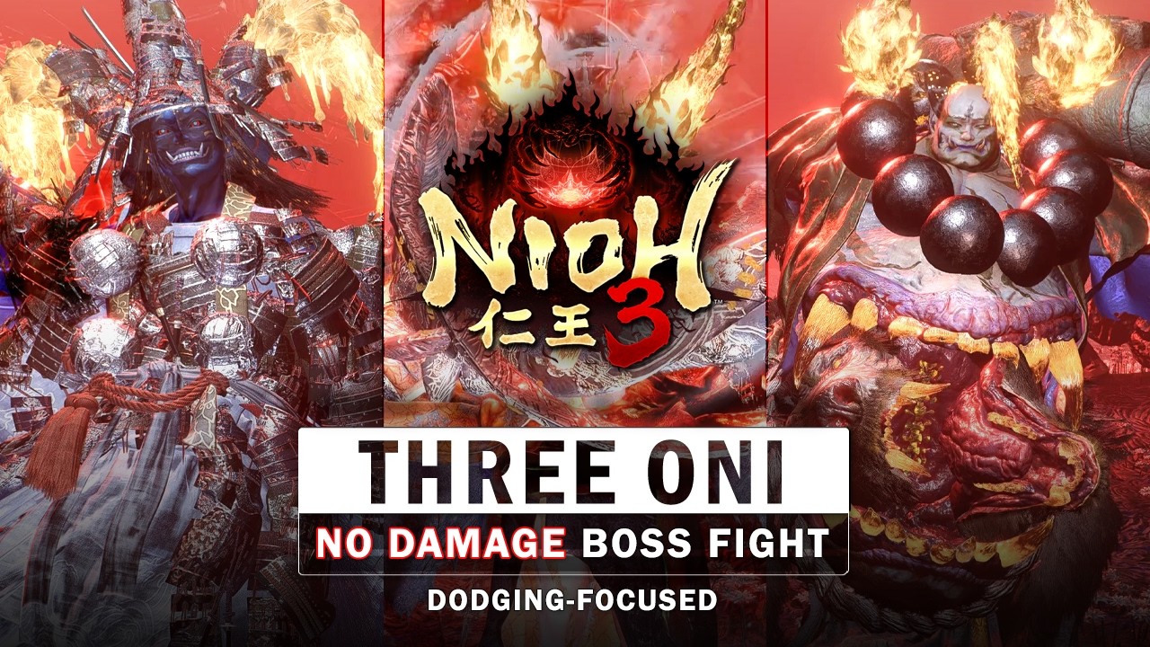 Nioh 3 - Shadows of the Three Oni Boss Fight (No Damage)
