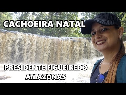 A INCRÍVEL CACHOEIRA NATAL EM MEIO A FLORESTA AMAZÔNICA EM PRESIDENTE FIGUEIREDO. #drone #brasil #fe