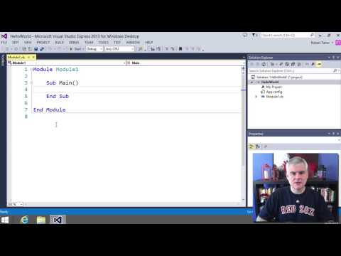 Visual Basic Fundamentals for Absolute Beginners  03 Creating Your First Visual Basic Program   Chan