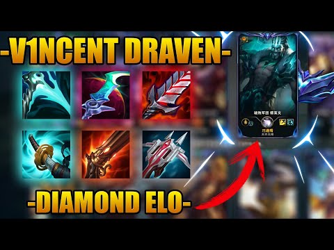 V1NCENT DRAVEN STRUGGLING IN DIAMOND ELO [Best Moments] - Best Draven World - Vincent´s Draven