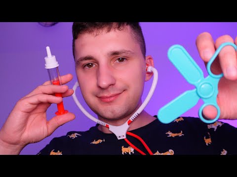 ASMR po polsku 🇵🇱 - Niecodzienne badanie lekarskie - szept, osobista uwaga, wyzwalacze blisko twarzy