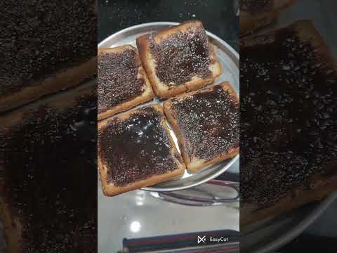 Easy and simple snacks - Butter, Bread and Hershey's chocolate syrup - food