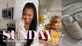 SUNDAY RESET VLOG: FALL EDITION | CLEANING, COOKING & PREPPING FOR THE WEEK | Destiny Lanay