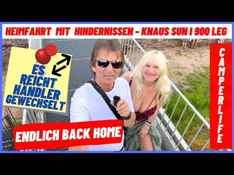 Not-Stopp auf Autobahn nach Abholung unseres Wohnmobils Knaus Sun I 900 LEG